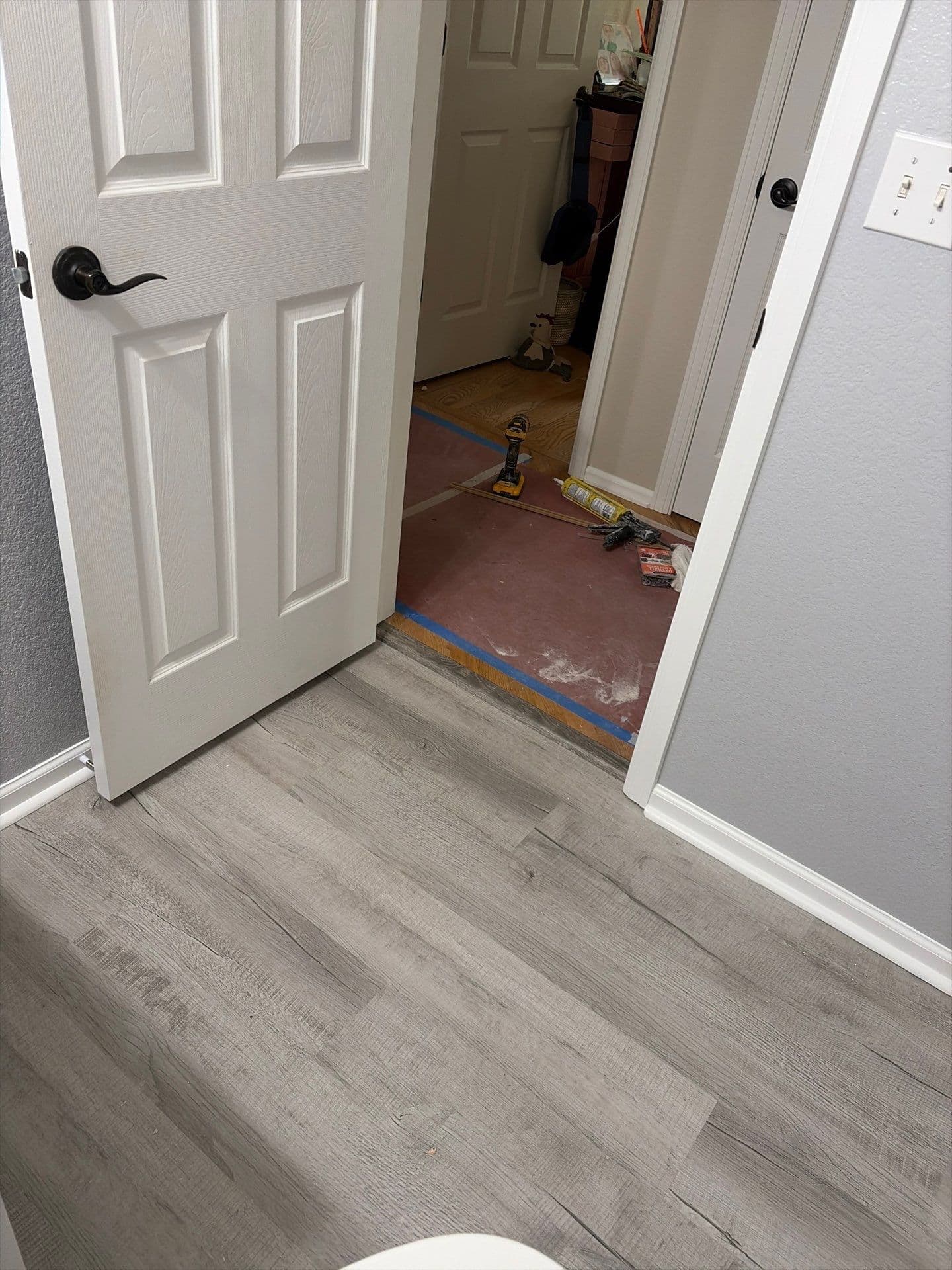 Gallery photos for Bathroom Refresh With New LVP Flooring and Vanity Swap: Image #1