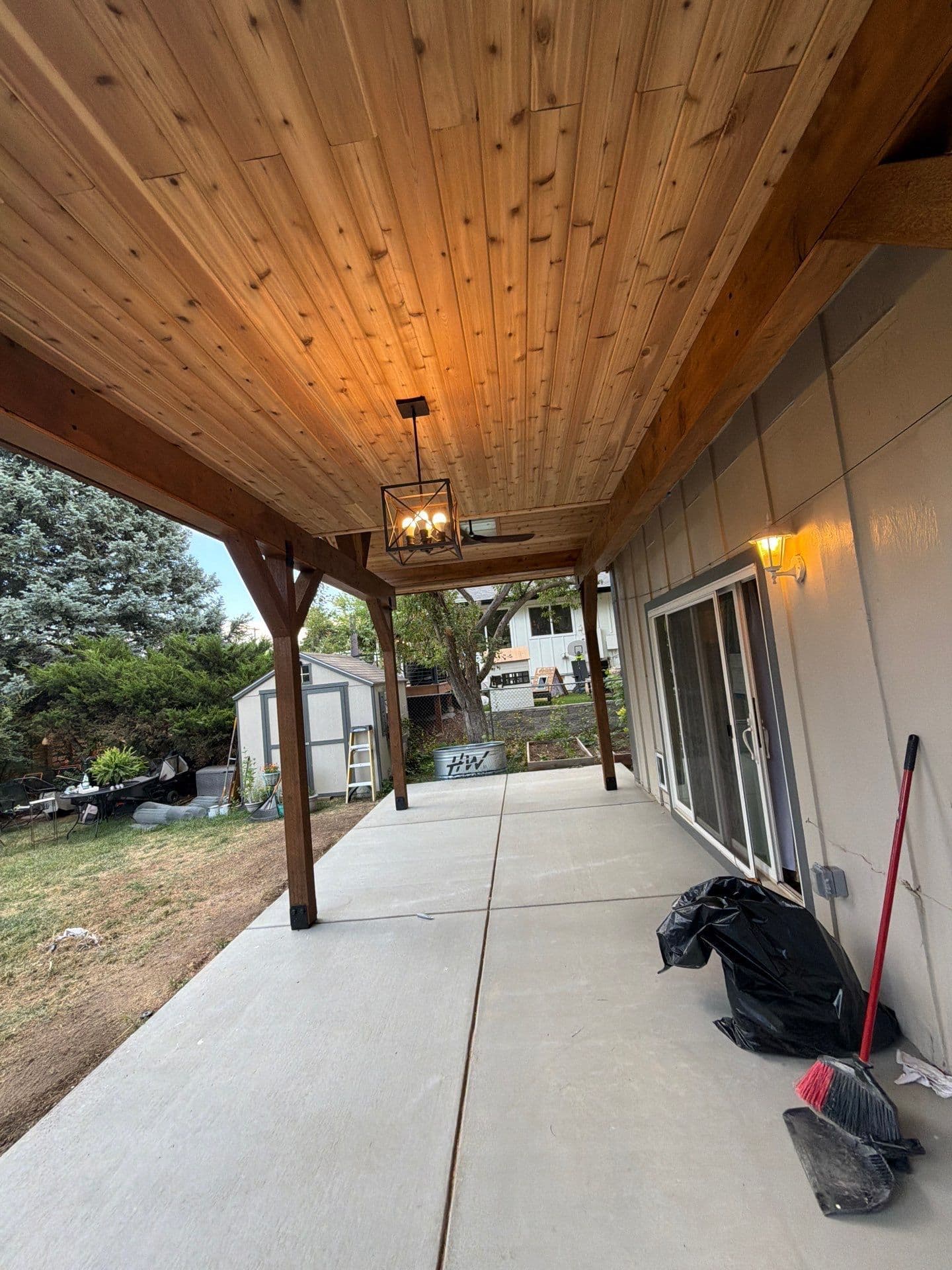 Gallery photos for Custom Cedar Patio Cover Built From the Ground Up: Image #1