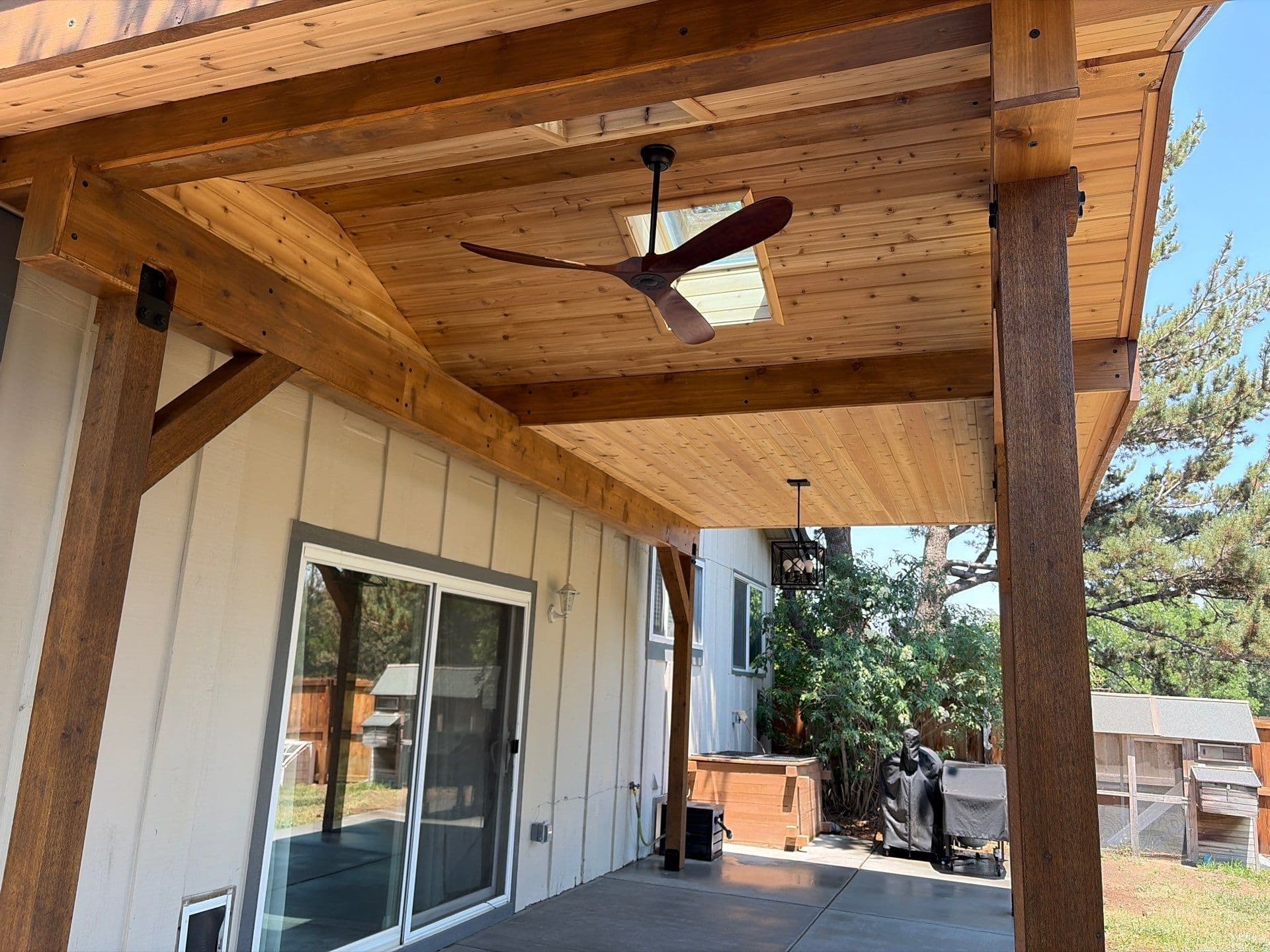 Gallery photos for Custom Cedar Patio Cover Built From the Ground Up: Image #3