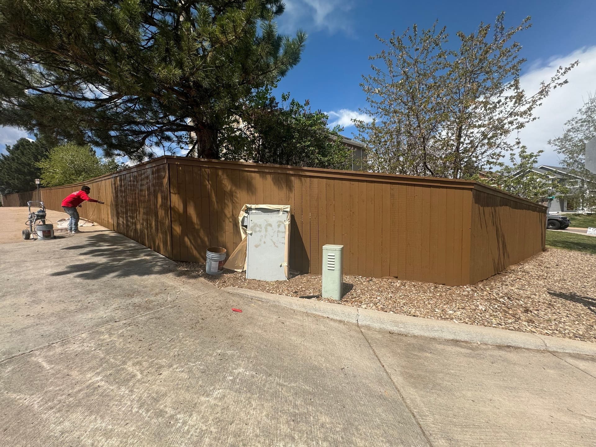 Gallery photos for New Cedar Fence Build and Full Stain Finish: Image #5