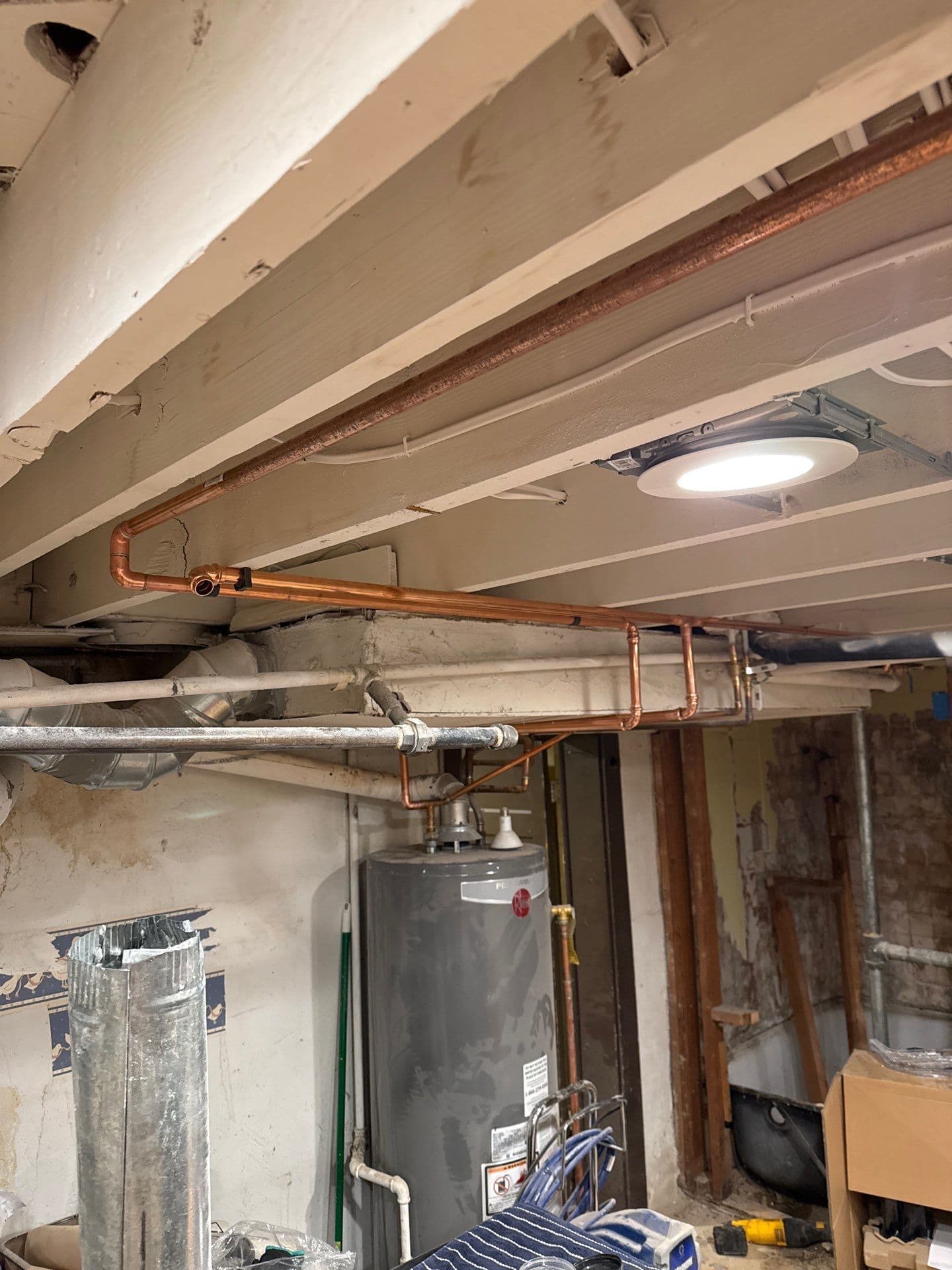 Gallery photos for Replacing Old Galvanized Water Lines with Copper and ProPress: Image #2
