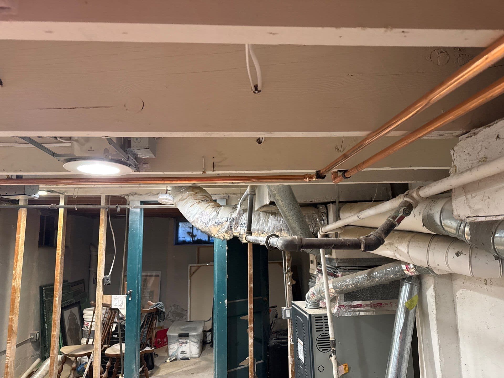 Gallery photos for Galvanized Water Line Replacement with New Copper Piping: Image #1