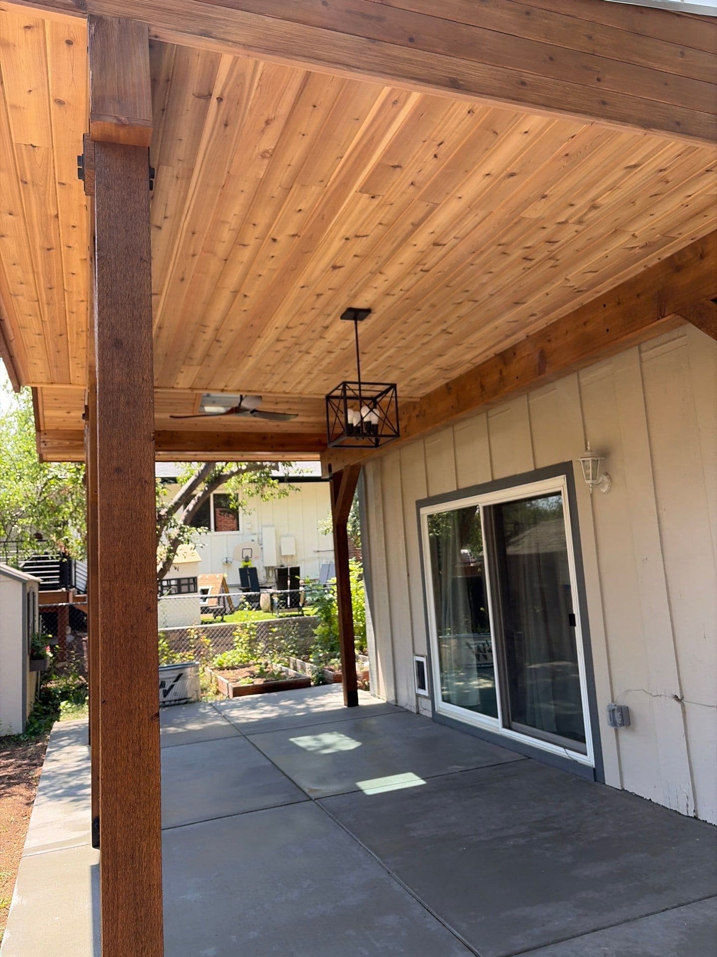 Gallery photos for Custom Cedar Patio Cover Built From the Ground Up: Image #4