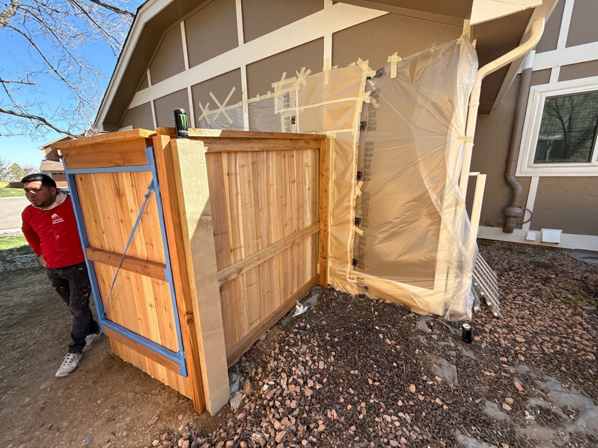 Gallery photos for New Cedar Fence Build and Full Stain Finish: Image #3