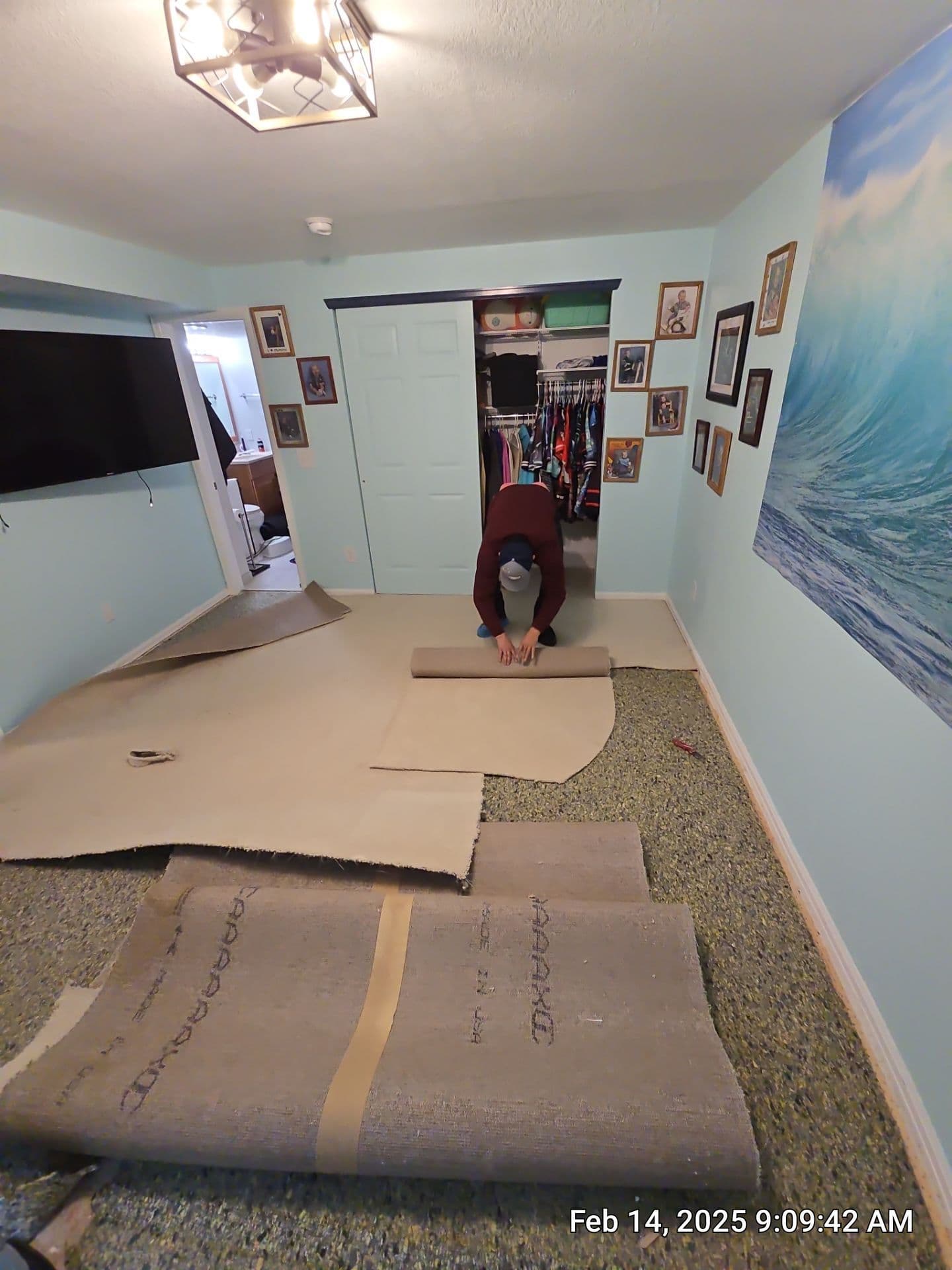 Gallery photos for Old Carpet Pulled Out, Fresh LVP Flooring Put In: Image #1